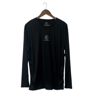 NEW Waterman Black Long Sleeve Shirt Swim Lightweight Workout Men’s Size Large